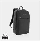 Swiss Peak laptop backpack with UV-C steriliser pocket, black