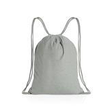 Impact AWARE™ Recycled cotton drawstring backpack 145g, grey