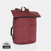 Dillon AWARE™ RPET lightweight foldable backpack, red
