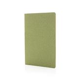 Pehmeäkantinen, kapea A5-standardimuistikirja, vihreä