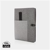 Kyoto omslag til notesbog i A5 format, grå