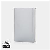 Basic hardcover notesbog A5, sølv