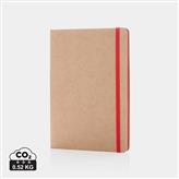 A5 kraft notebook, red