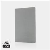 Impact notatbok i A5 med steinpapir og mykt omslag, grå