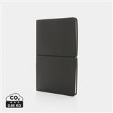 A5 modern lyxig softcover anteckningsbok, svart