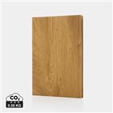 Kavana notitieboek met houtprint A5, bruin