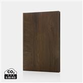 Kavana wood print A5 notebook, dark brown