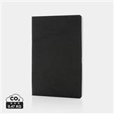 Salton A5 GRS certified recycled paper notebook, black