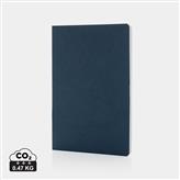 Salton A5 GRS gecertificeerd recycled papieren notitieboek, blauw