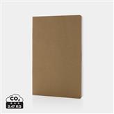 Salton A5 GRS gecertificeerd recycled papieren notitieboek, bruin