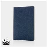 Phrase GRS-zertifiziertes A5-Notizbuch aus recyceltem Filz, blau