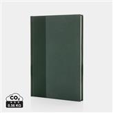 Words GRS certified RPET & Kraft A5 notebook, green