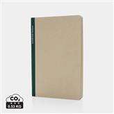 Stylo Bonsucro A5 notesbog i godkendt sukkerrørspapir, grøn