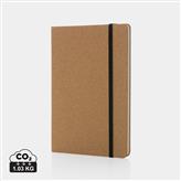 Stoneleaf A5 notesbog i kork og stenpapir, brun