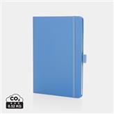 Sam A5 RCS certified bonded leather classic notebook, sky blue