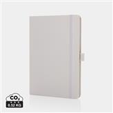 Sam A5 RCS certified bonded leather classic notebook, white