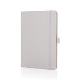 Sam A5 RCS-sertifisert klassisk notisbok i limt lær, hvit