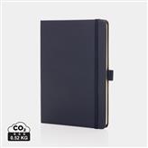 Sam A5 RCS-gecertificeerd notitieboek van gebonden leer, donkerblauw