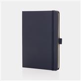 Sam A5 RCS-gecertificeerd notitieboek van gebonden leer, donkerblauw