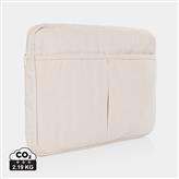 Tasca porta PC Laluka da 15,6" in cotone riciclato AWARE™, off white