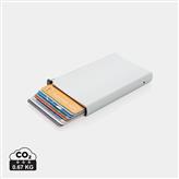 Portacarte standard RFID in alluminio, color argento
