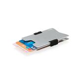 Alumiininen RFID anti-skimming minimalistinen lompakko, hope