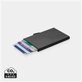 Porta carte di credito RFID in alluminio C-Secure, nero