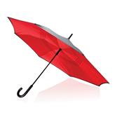 Umgekehrter manueller 23” Regenschirm, rot