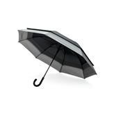 Swiss Peak 23" to 27" expandable umbrella, black