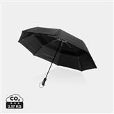 Swiss Peak Aware™ Tornado 27” pocket storm umbrella, black