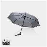 Mini paraguas RPET reflectante 190T Impact AWARE ™, gris