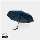 Mini parapluie 20.5" en rPET 190T Impact AWARE™, bleu marine