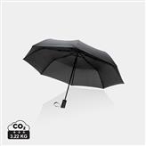 Mini paraguas automático RPET 190T Impact AWARE ™, negro