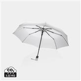21" Impact AWARE™ RPET 190T auto-open sateenvarjo, valkoinen