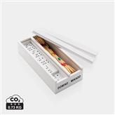 Deluxe mikado/domino in wooden box, white