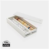 Mikado/domino Deluxe en caja de madera, blanco