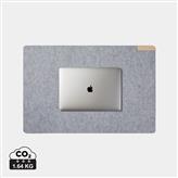 VINGA Albon GRS skrivebordsunderlag af genanvendt filt, grå