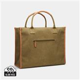 VINGA Bosler RCS recycled canvas office tote, green