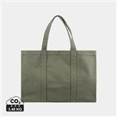 VINGA Hilo AWARE™ recycled canvas maxi tote bag, green