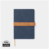 VINGA Bosler notesbog  i RCS genanvendt canvas, marine blå