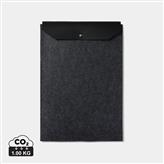 VINGA Albon GRS recycled felt 17" laptop sleeve, black