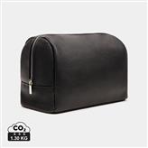 VINGA Bermond Kulturtasche aus RCS recyceltem PU, schwarz