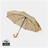 VINGA Bosler AWARE™ recycled pet 21" foldable umbrella, greige