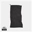 VINGA GRS RPET active dry towel 140 x 70cm, black