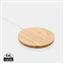 Bamboo 5W round wireless charger, brown
