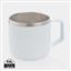 Stainless steel camp mug, white