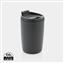 GRS Recycled PP tumbler with flip lid, anthracite
