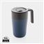 GRS Recycled PP and SS mug with handle, navy