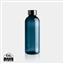 Leakproof water bottle with metallic lid, blue