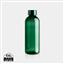 Leakproof water bottle with metallic lid, green